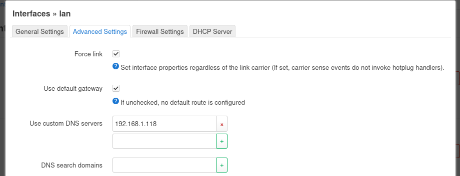 DNS-Einstellung (IP-Adresse des Raspberry Pi)