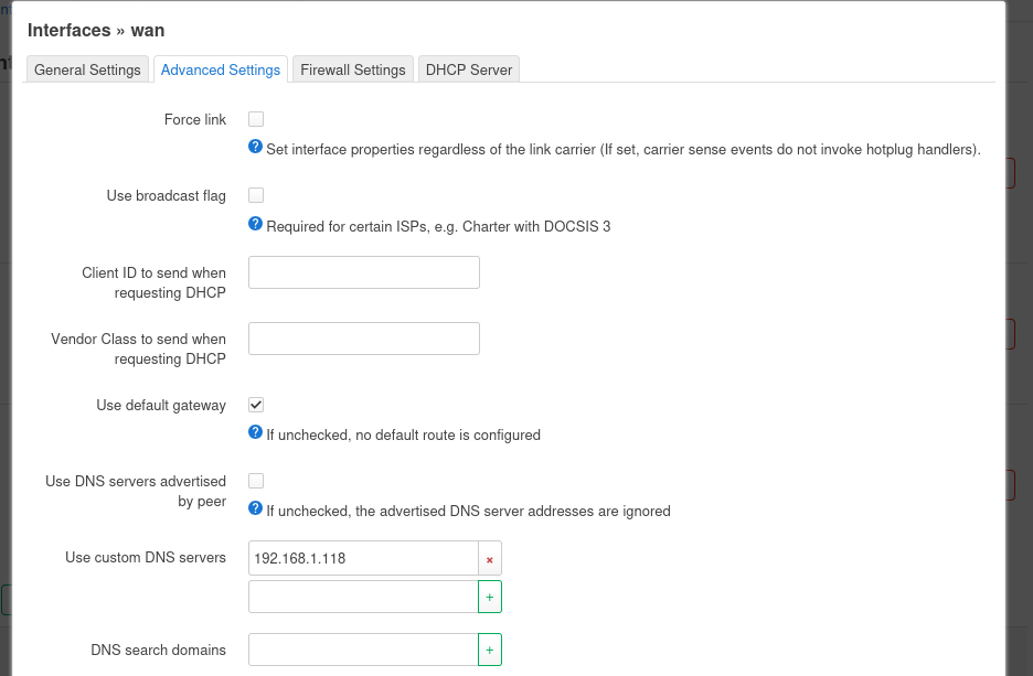 DNS-Einstellung (IPv4-Adresse des Raspberry Pi)